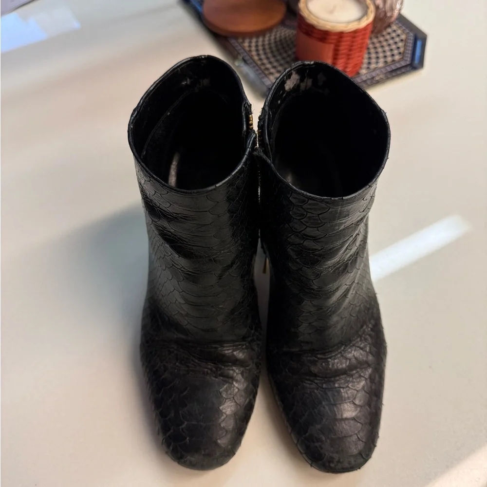 Michael Kors Python Textured Boots - Picture 4 of 5